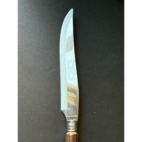 Vintage Pepperidge Farm Handle Knife Leather Embossed Case Country Farmhouse - Picture 8 of 11